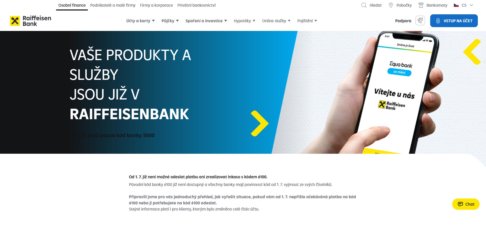 Definitivní konec Equa bank a kódu 6100: Co dělat, když vám nedorazila platba nebo neodešel trvalý příkaz?